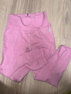 FP Movement by Free People Heathered Pink Seamless Leggings